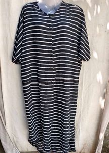 I. Striped Button-Up Maxi Dress