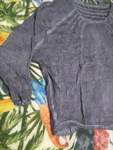 Elegant Blouse with Embellished Neckline
