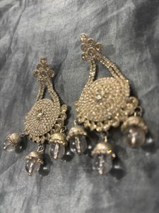Sparkling Peacock Jhumka Earrings