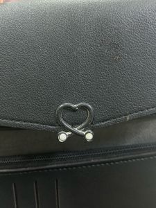 SALE Chic Black Faux Leather Wallet
