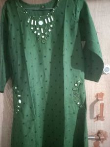Elegant Mirror Work Kurta Set