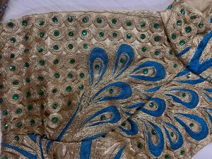 Exquisite Peacock Embroidered Blouse