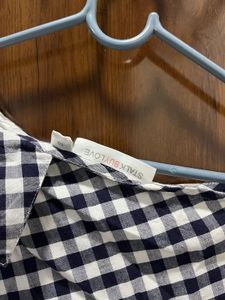 Chic Gingham Ruffled One-Shoulder Dress