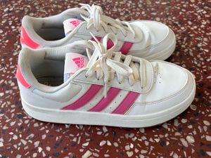 Adidas White &amp; Pink Sneakers
