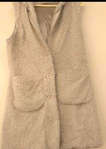 Cozy Sleeveless Hooded Vest