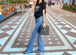 flared korean style jeans