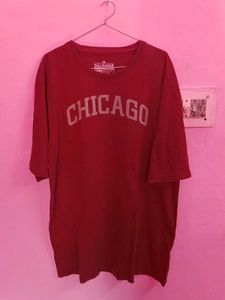 DILLINGER Maroon Oversized Tshirt