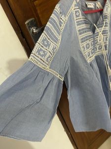 Gia Embroidered Tunic Top
