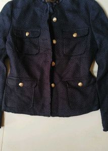 Classic Navy Blazer tweed jacket