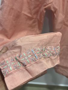 Elegant Embroidered Kurta pajama and dupatta setti