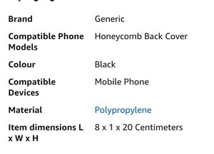 Oppo reno 11 5G Honeycomb Shockproof Crystal Clear