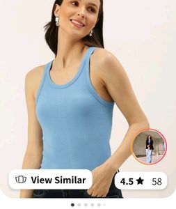 Forever 21 Blue Knitted Top For Girls