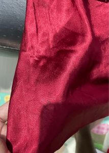 Satin &amp; Lace Red Camisole Top