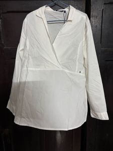 White Wrap Top
