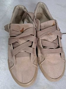 Beige Casual Sneakers