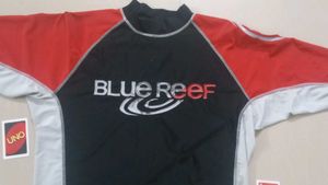 Blue Reef Rash Guard Jersey