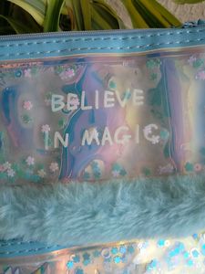 Unicorn 'Believe in Magic' Pencil Cases (2)