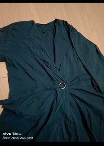 Emerald Green Wrap Dress
