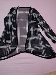 Chic Plaid Sheer Kimono