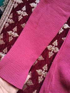 Ribbed Pink Turtleneck Sweater