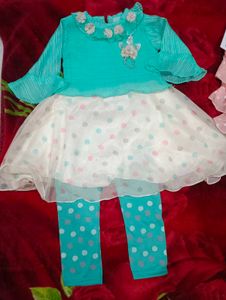 Cute Girls' Kurta and Pants Set