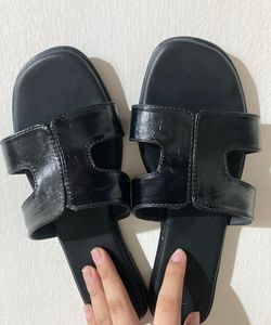 Stylish Black Slip-On Sandals