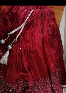 festive top and lehanga skirt