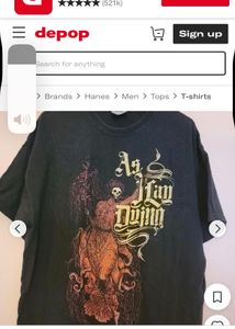 As i lay dying vintage band tshirt gothic