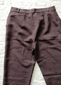 Brown Straight Leg Pants