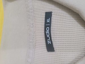 Zudio Men's Zip Neck Polo Shirt