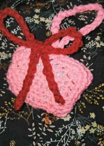 Handmade Crocheted Pink airpods holder(adjustable)