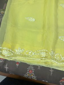 yellow saree
