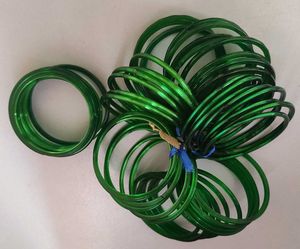 84 (7 Dozen)Emerald Green Glass Bangles Set