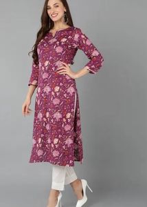 Pretty Printed Purple Color Suit LoSet With Duppat