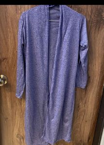 Stylish Purple Duster Cardigan