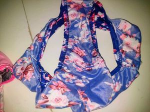 Blue Floral Briefs