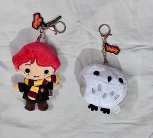 Harry Potter Ron & Hedwig Plush Keychains