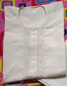 Elegant Cream Kurta Set