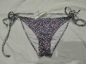 Pink Leopard Print Bikini Bottom
