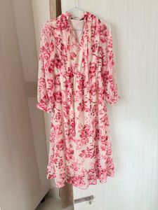 Chic Floral Print long Dress