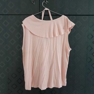 Pink Ruffle Top