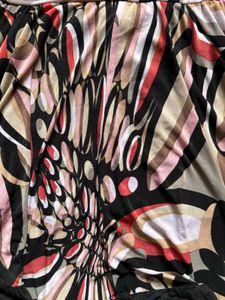 Abstract Print Mini Skirt
