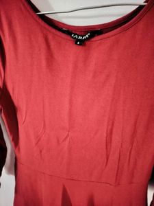 Harpa Chic Red Dress ❤️with Lace Detail