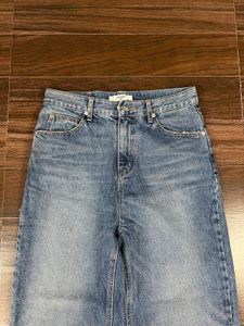 Stylish Wide Leg Blue Denim Jeans