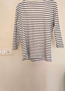 Striped Ribbed T-Shirt