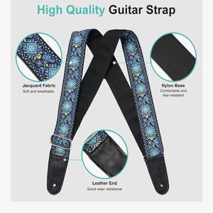 guitar strap double sided vintage