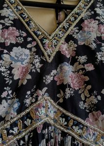 Beautiful Floral Print Maxi Dress