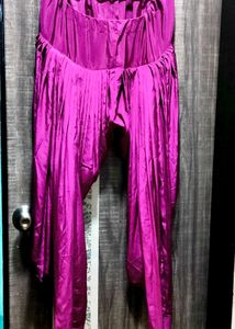 Vibrant Magenta Silk Patiala Salwar and Dupatta