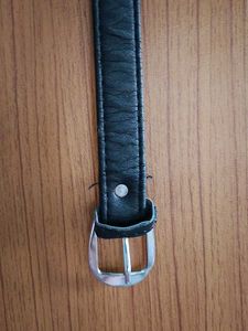 Classic Black Leather Belt