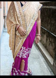 Combo saree with Free blouse 😱